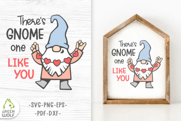 Valentine s Day Design with Gnome